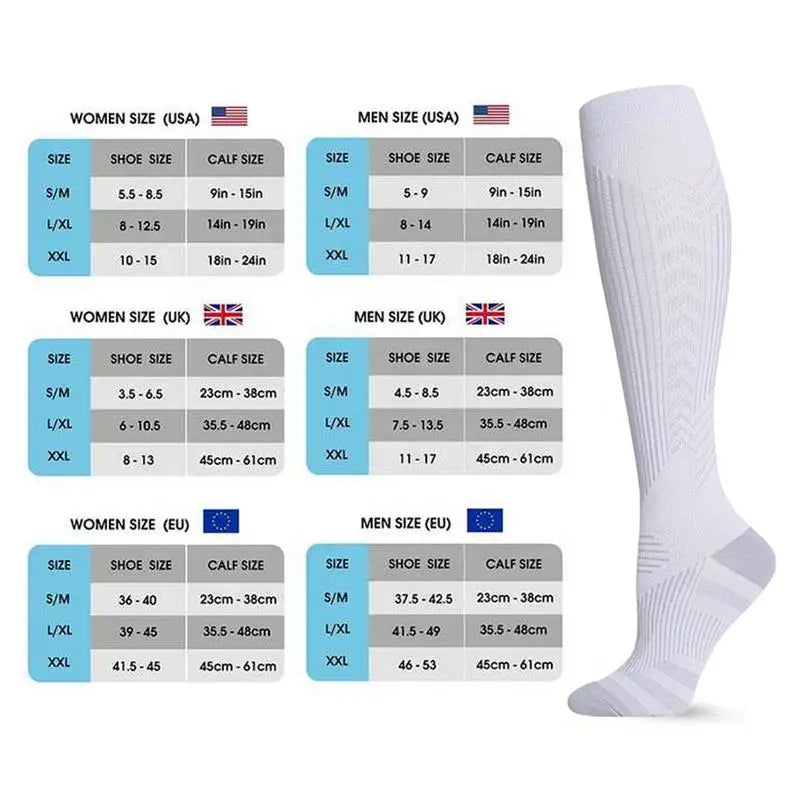 Calf Compression Socks Calf Support Unisex Socks Arch Pressure Design Sports Equipment For Skipping Running Soccer Basketball